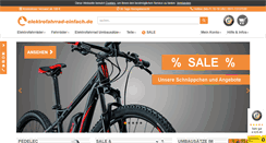 Desktop Screenshot of elektrofahrrad-einfach.de